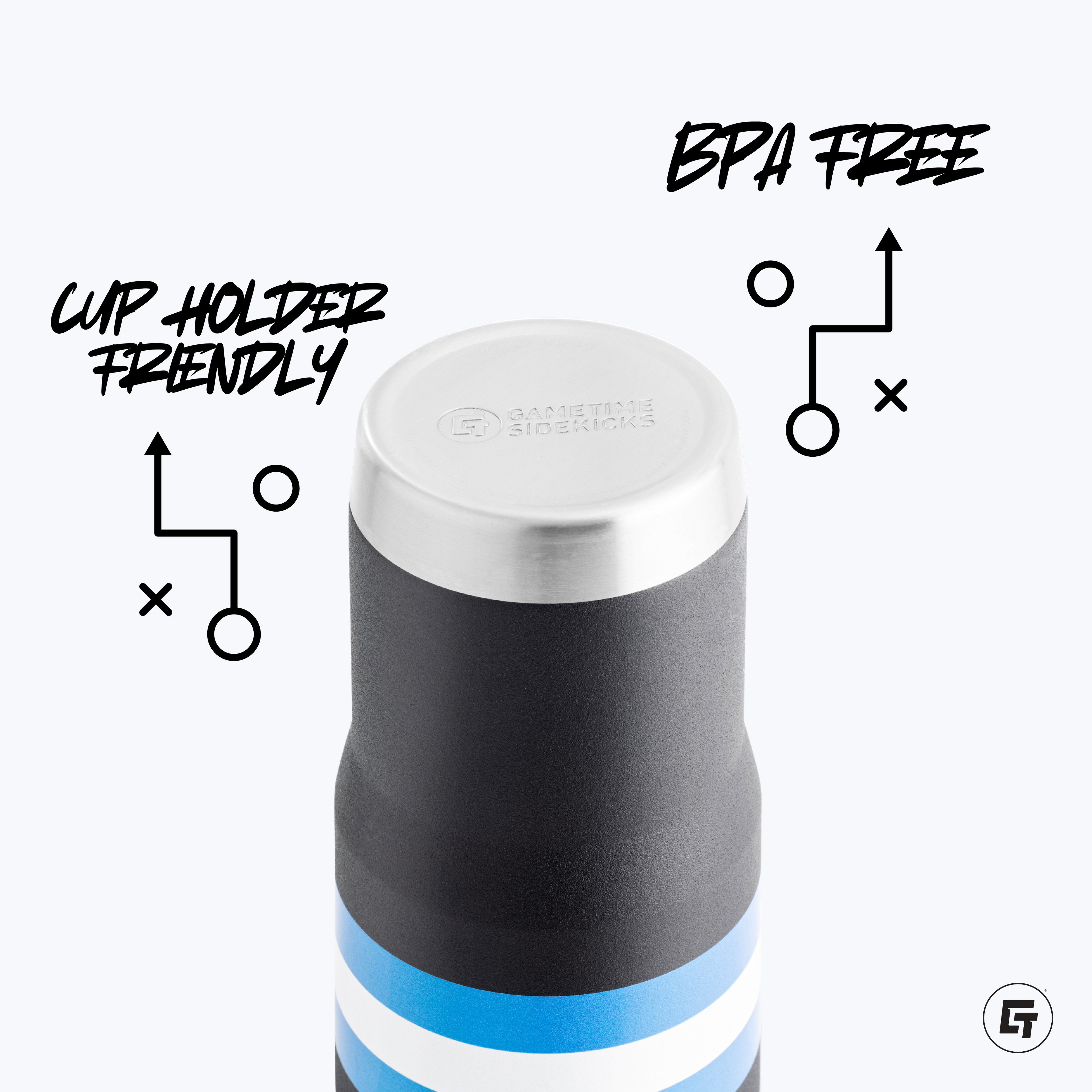 Georgia Sliders 20oz Black Tumbler