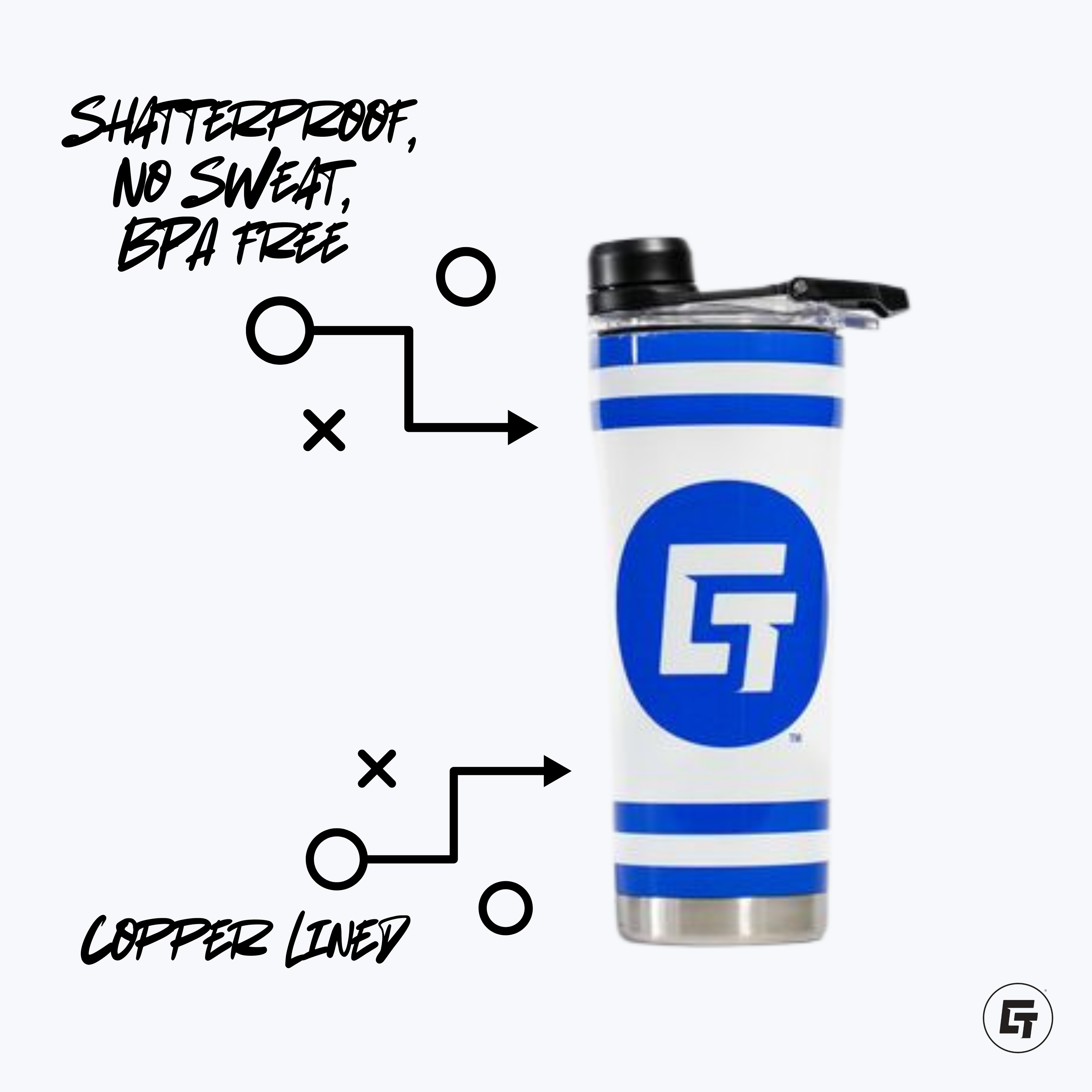 Georgia Sliders Red Shaker Bottle