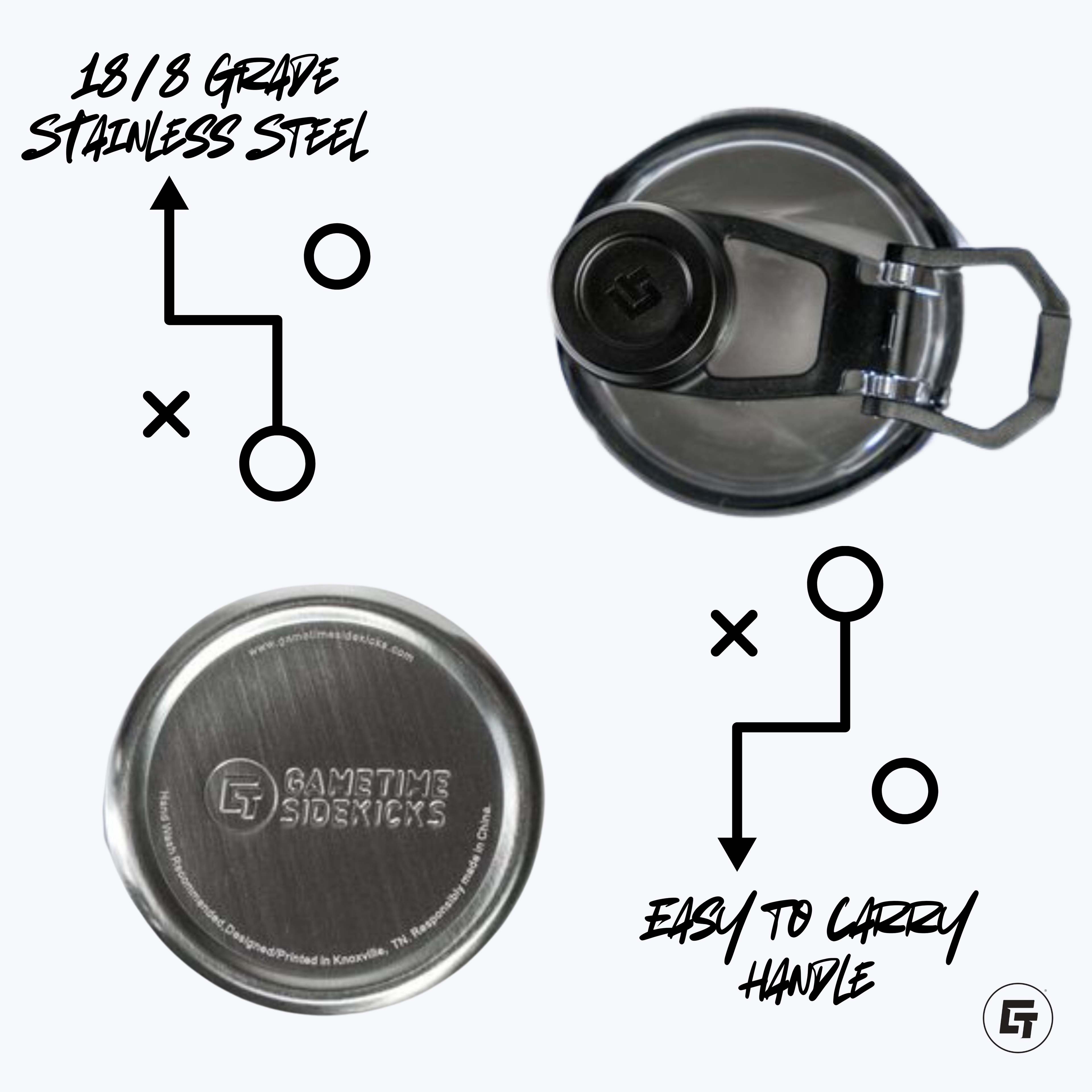 Georgia Sliders Red Shaker Bottle