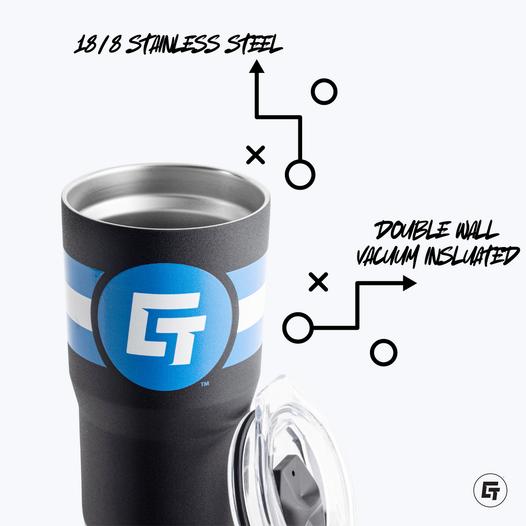 Georgia Sliders 20oz Black Tumbler