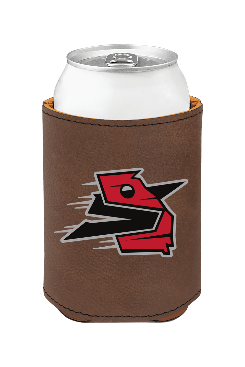 3 3/4" Laserable Leatherette Beverage Holder