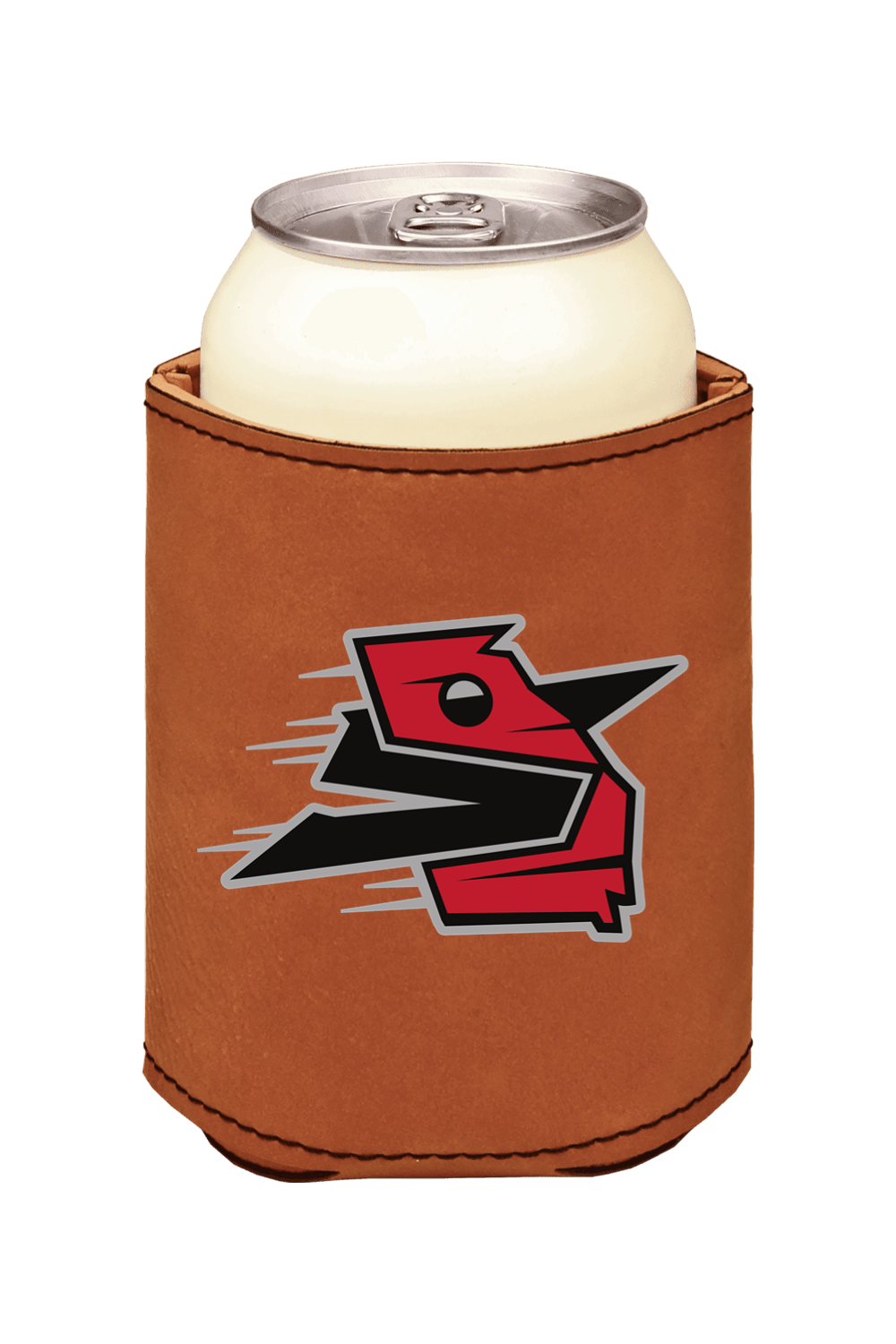 3 3/4" Laserable Leatherette Beverage Holder