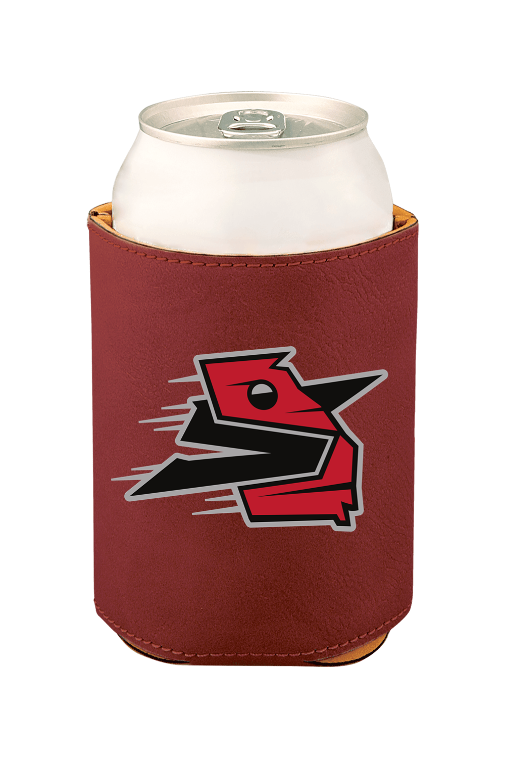 3 3/4" Laserable Leatherette Beverage Holder