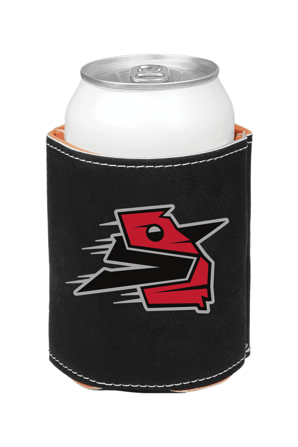 3 3/4" Laserable Leatherette Beverage Holder