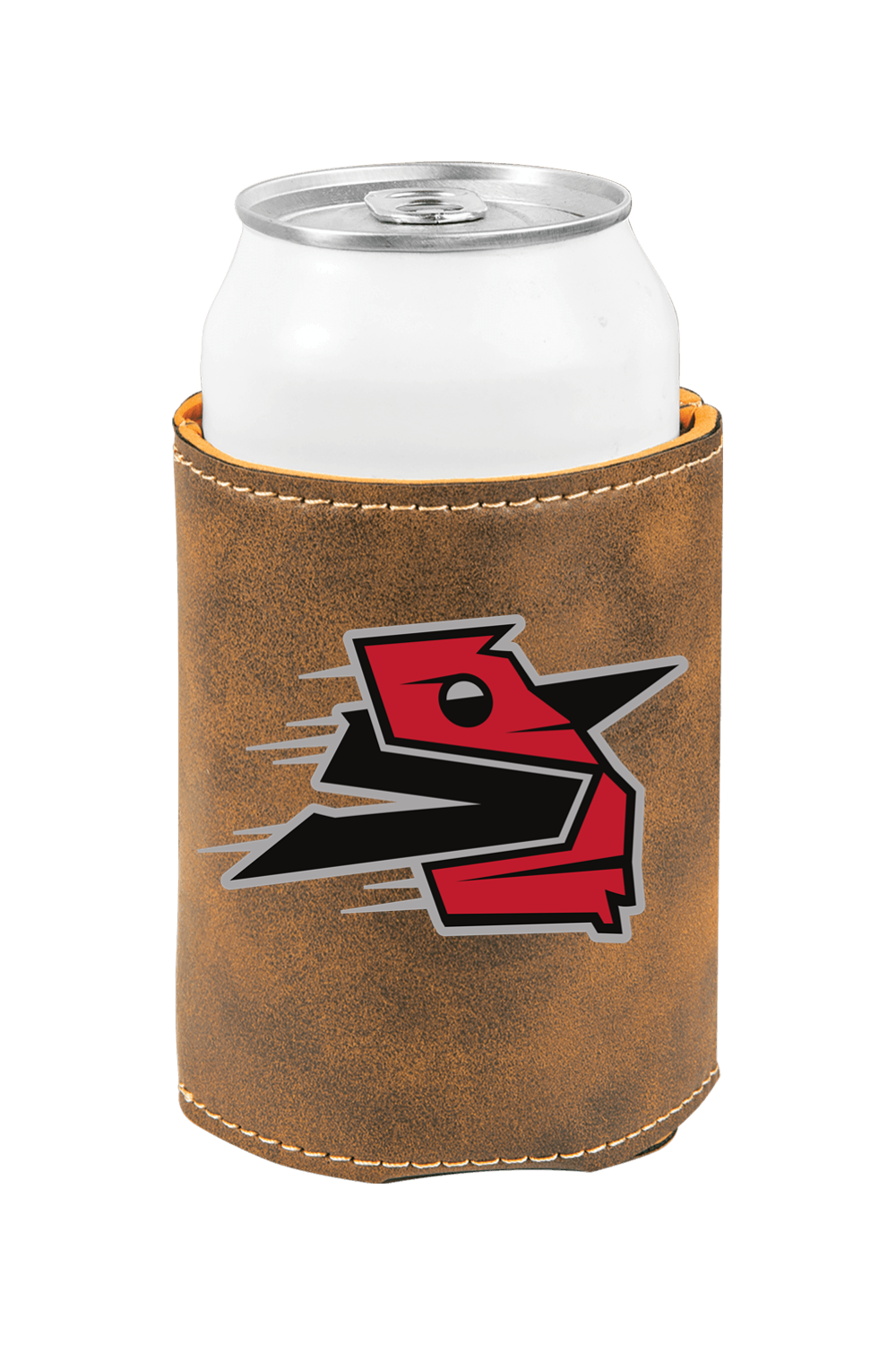 3 3/4" Laserable Leatherette Beverage Holder